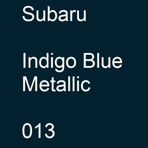 Subaru, Indigo Blue Metallic, 013.